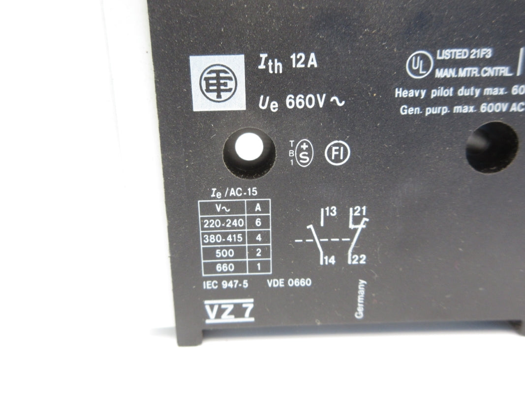 SCHNEIDER ELECTRIC VZ7 660V 12A NSNP