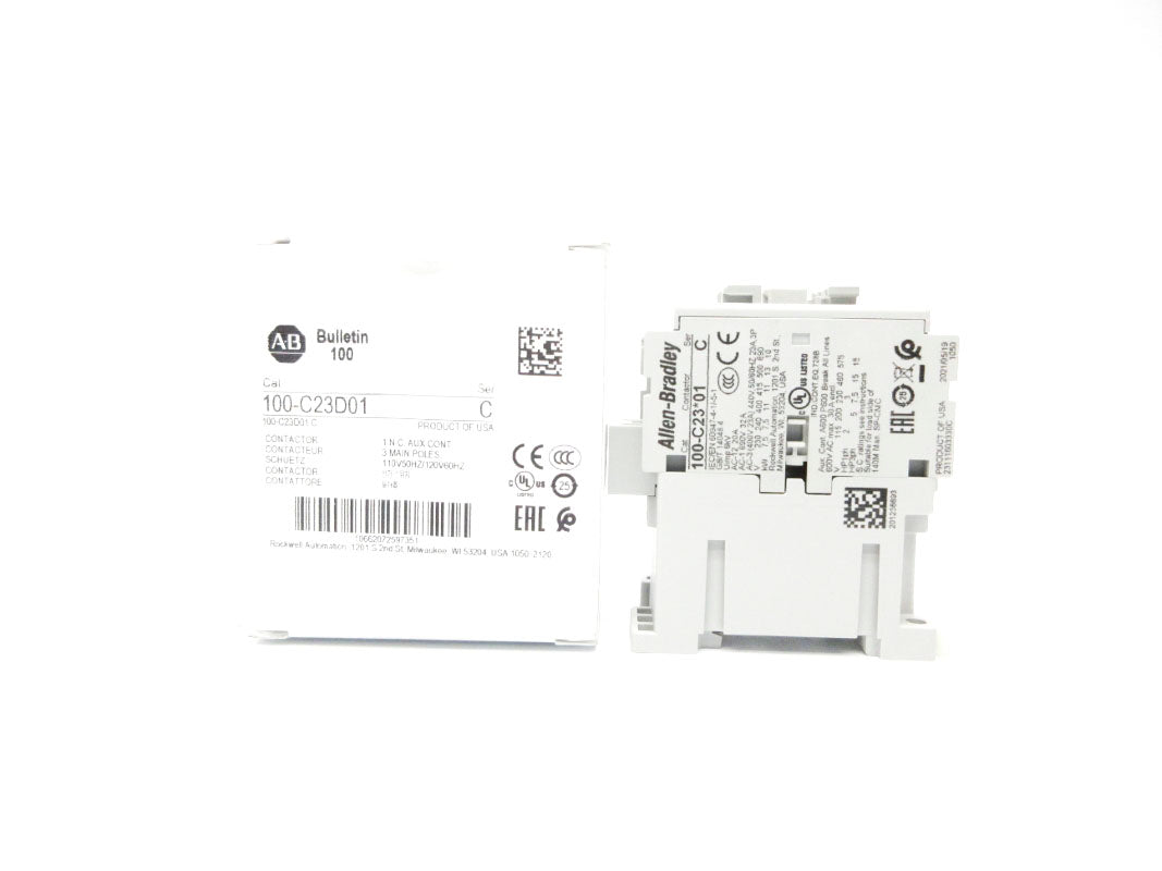 ALLEN BRADLEY 100-C23D01 SER. C 110/120V 23A (WH) NSMP