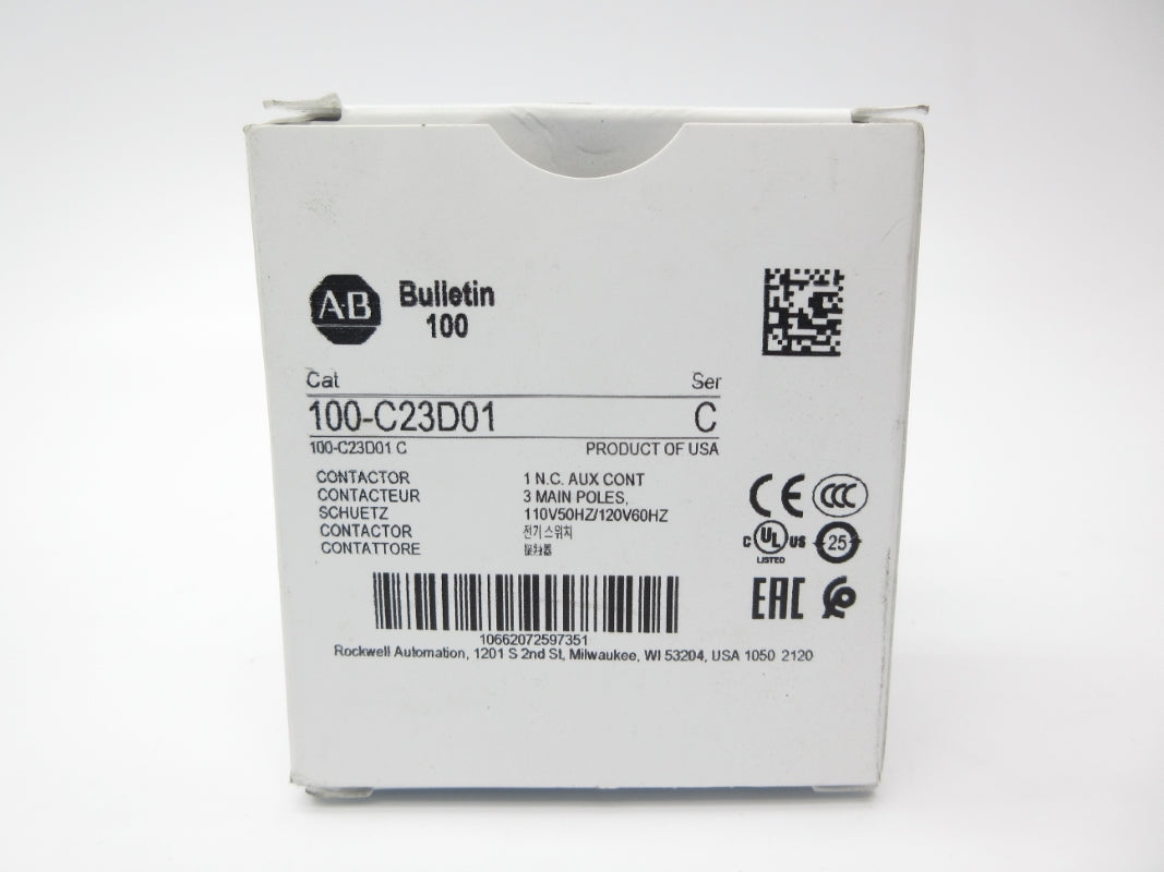 ALLEN BRADLEY 100-C23D01 SER. C 110/120V 23A (WH) NSMP