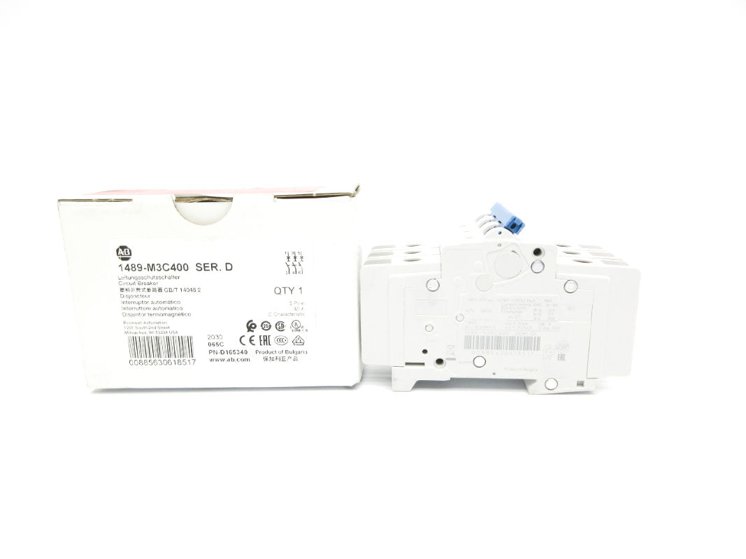 ALLEN BRADLEY 1489-M3C400 SER. D 277VAC 40A NSMP
