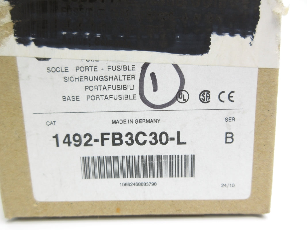 ALLEN BRADLEY 1492-FB3C30-L SER. B 600V 30A (BR/WH) NSMP