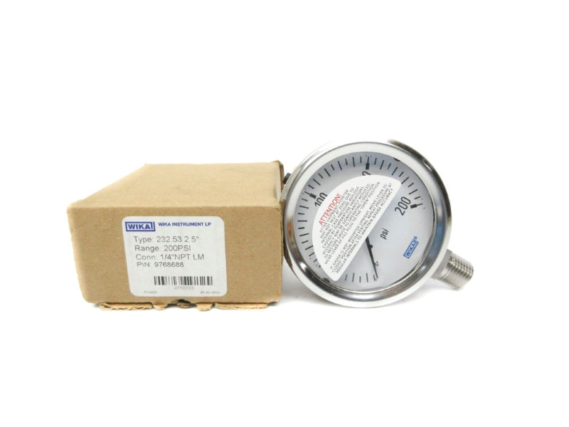 WIKA 9768688 232.53 200PSI 2.5" NSMP