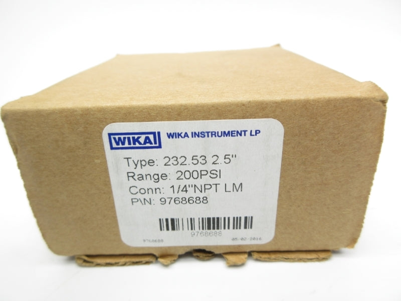 WIKA 9768688 232.53 200PSI 2.5" NSMP