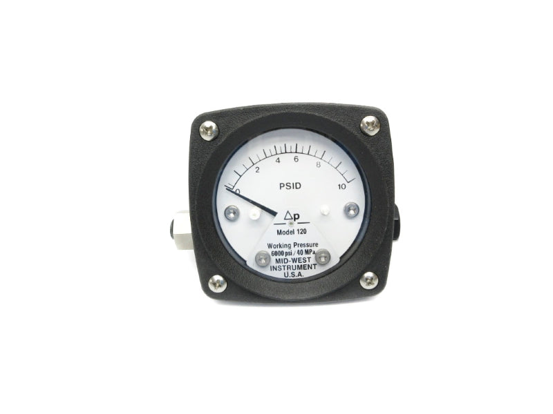 MID-WEST INSTRUMENT 120AA-00-00 0-10PSI 6000PSI NSNP