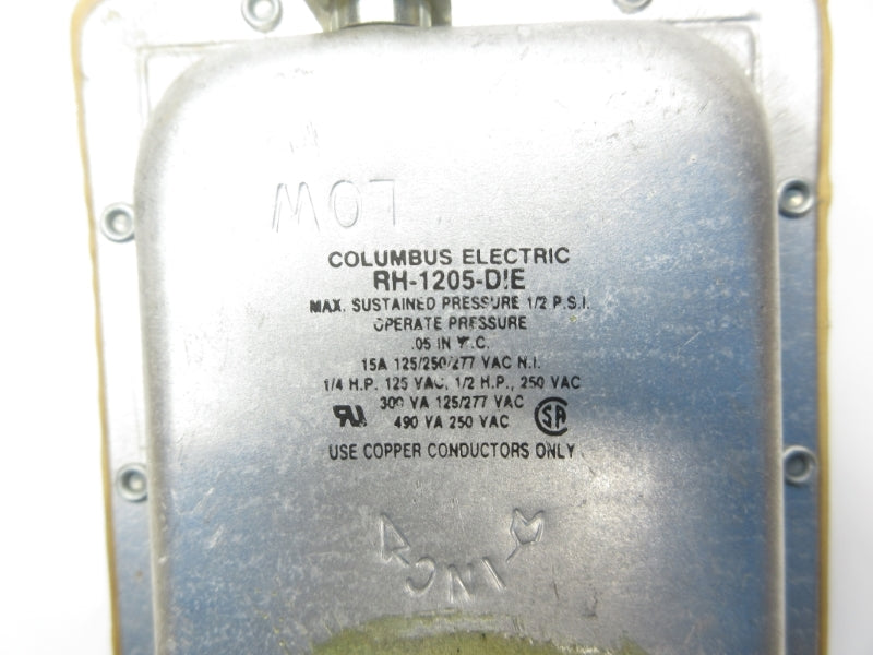 COLUMBUS ELECTRIC RH-1205-DIE 277VAC 15A NSNP