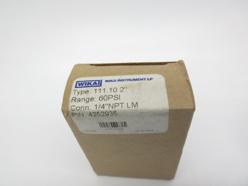 WIKA 4252935 60PSI 1/4" NSMP