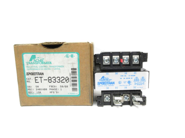 ACME TRANSFORMER ET-83320 240/480V 50VA NSMP