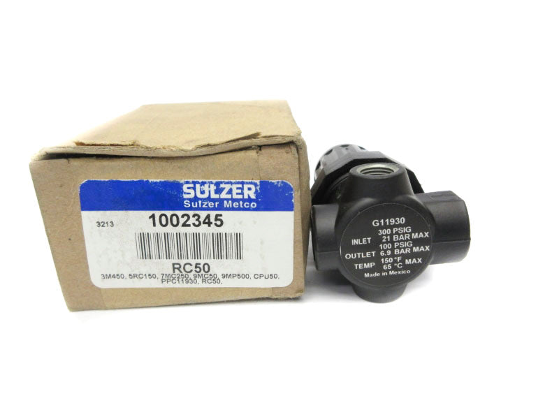 SULZER 1002345 RC50 300PSI 150'F NSMP