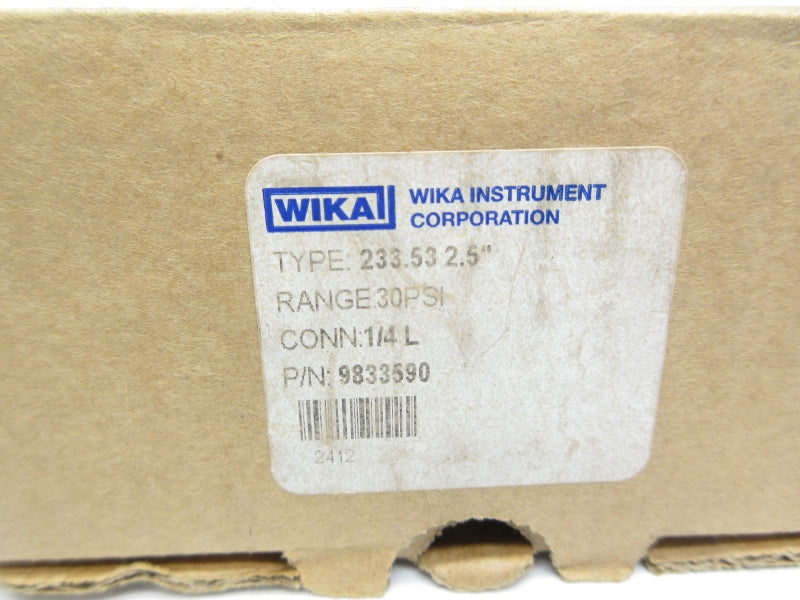 WIKA 9833590 30PSI 1/4" NSMP