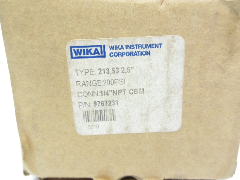 WIKA 9767231 200PSI 1/4" NSMP