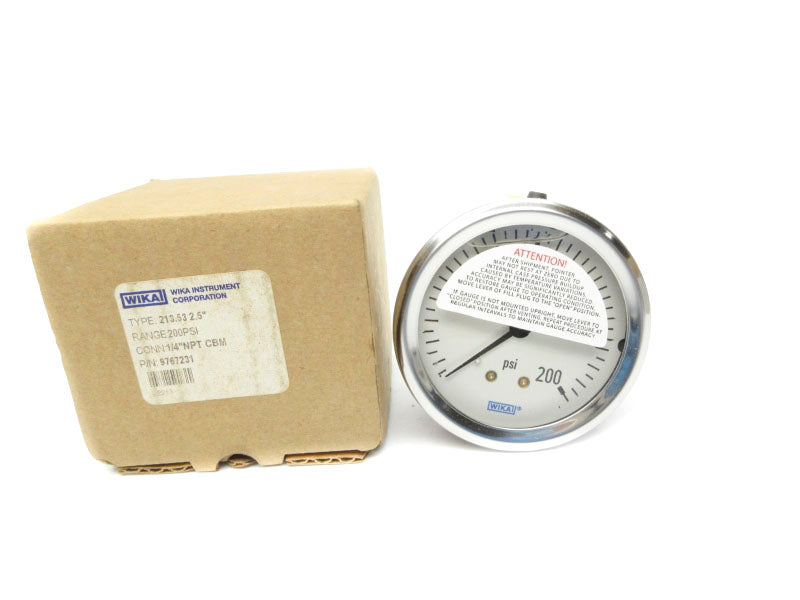 WIKA 9767231 200PSI 1/4" NSMP
