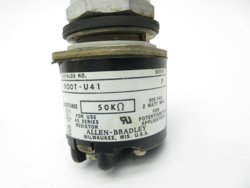 ALLEN BRADLEY 800T-U41 SER. P 300VAC UNMP