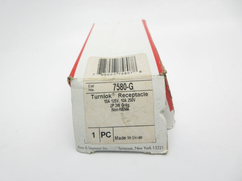 PASS&SEYMOUR 7580-G 125/250V 15/10A  NSMP