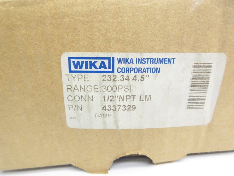 WIKA 4337329 300PSI 1/2" NSMP