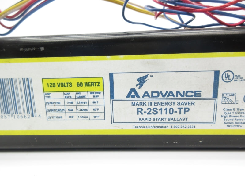 ADVANCE R-2S110-TP 120V 2.0A UNMP