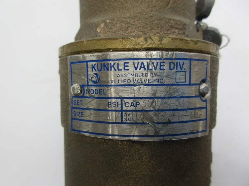 KUNKLE VALVE 20-E01-MG 70PSI 1" UNMP