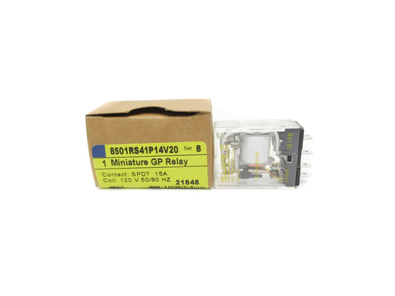 SQUARE D 8501RS41P14V20 SER. B 120V 15A NSMP