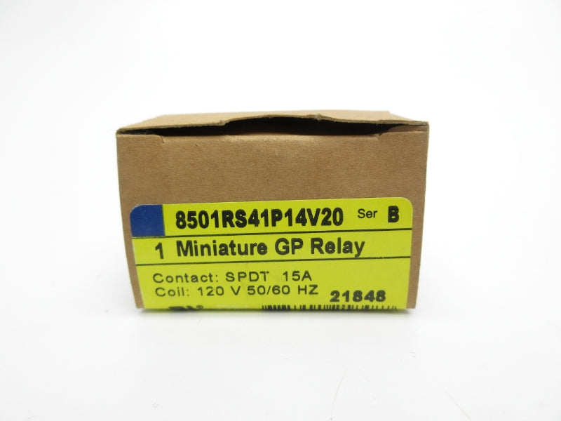 SQUARE D 8501RS41P14V20 SER. B 120V 15A NSMP