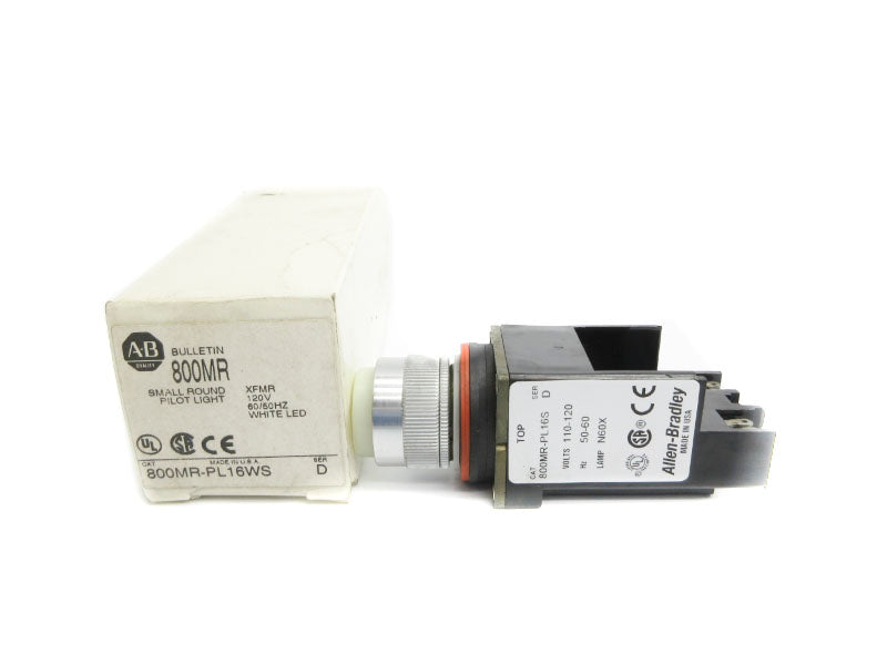 ALLEN BRADLEY 800MR-PL16WS SER. D 120V (WH) NSMP