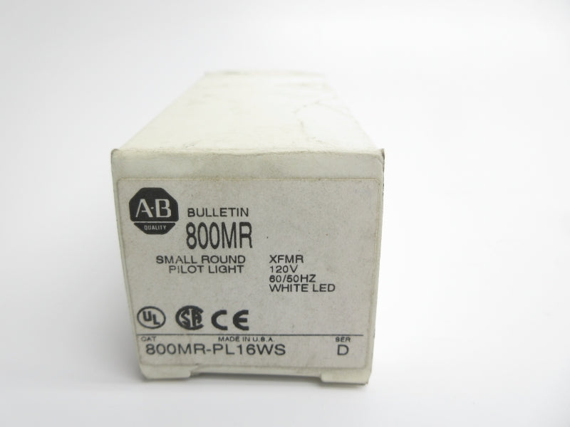 ALLEN BRADLEY 800MR-PL16WS SER. D 120V (WH) NSMP