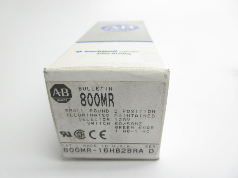 ALLEN BRADLEY 800MR-16HB2BRA SER. D 110/120V (GY/BL) NSMP