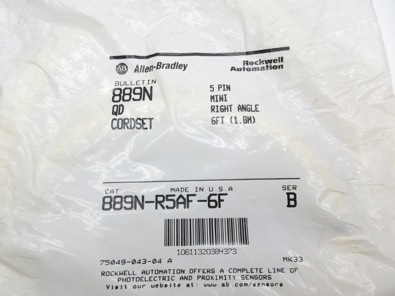 ALLEN BRADLEY 889N-R5AF-6F SER. B NSMP