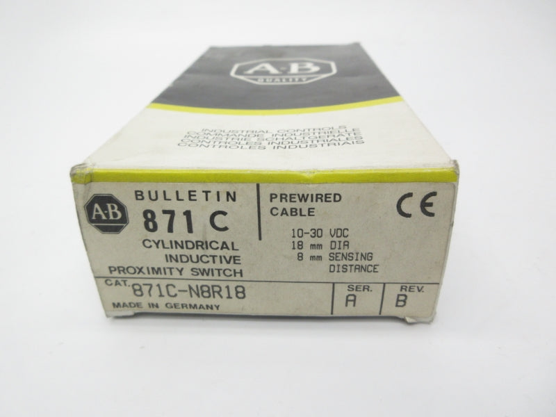 ALLEN BRADLEY 871C-N8R18 SER. A 10-30VDC (BK/YL) NSMP