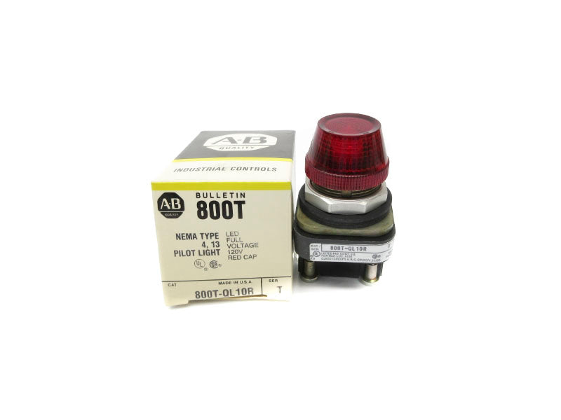 ALLEN BRADLEY 800T-QL10R SER. T 120V (BK/YL) NSMP