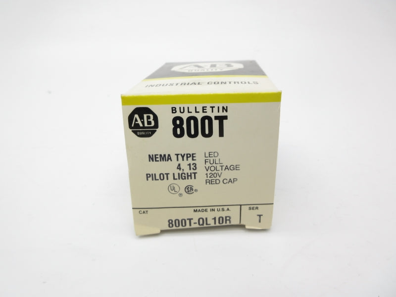 ALLEN BRADLEY 800T-QL10R SER. T 120V (BK/YL) NSMP