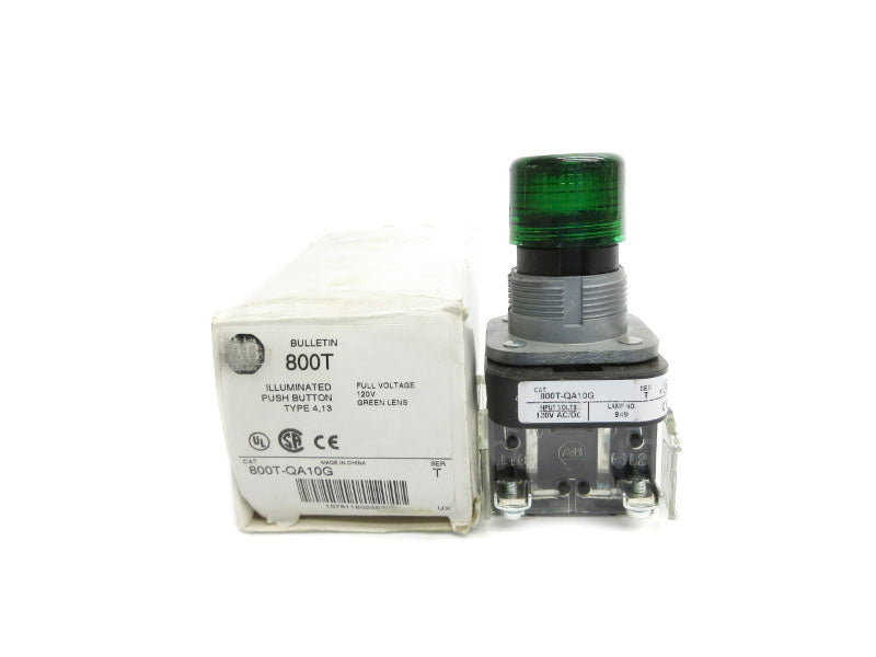 ALLEN BRADLEY 800T-QA10G SER. T 120VAC/DC (WH) NSMP