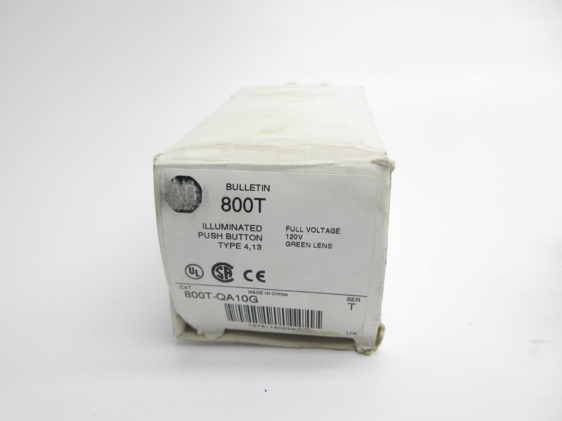 ALLEN BRADLEY 800T-QA10G SER. T 120VAC/DC (WH) NSMP
