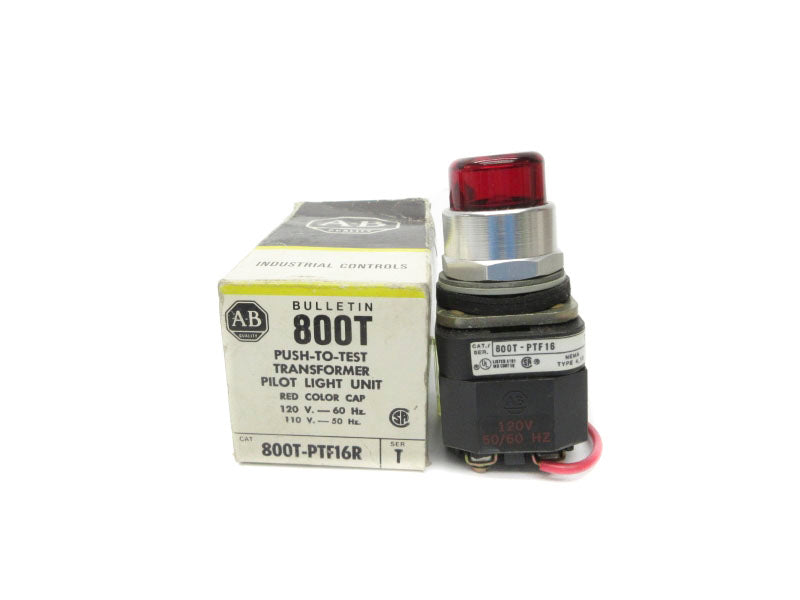 ALLEN BRADLEY 800T-PTF16R SER. T 110/120V (BK/YL) NSMP