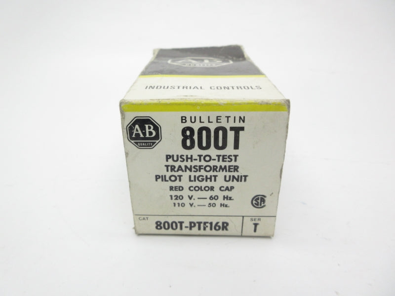 ALLEN BRADLEY 800T-PTF16R SER. T 110/120V (BK/YL) NSMP