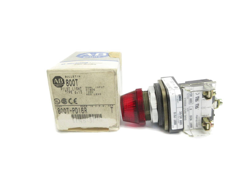 ALLEN BRADLEY 800T-PD16R SER. T 120VAC/DC (GY/BL) NSMP