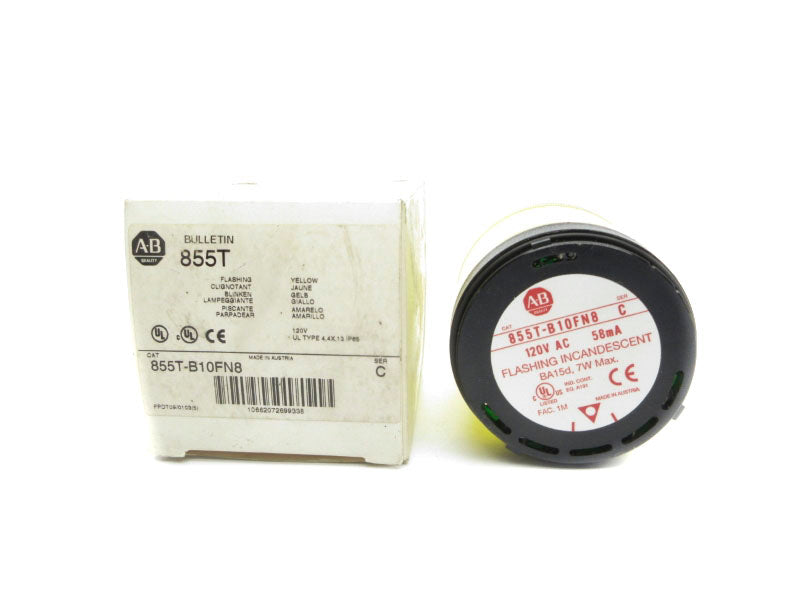 ALLEN BRADLEY 855T-B10FN8 SER. C 120VAC (WH) NSMP