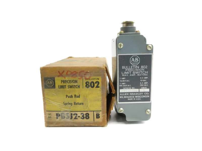 ALLEN BRADLEY PBSJ2-38 SER. B 440-550VAC 3A (BK/YL) NSMP