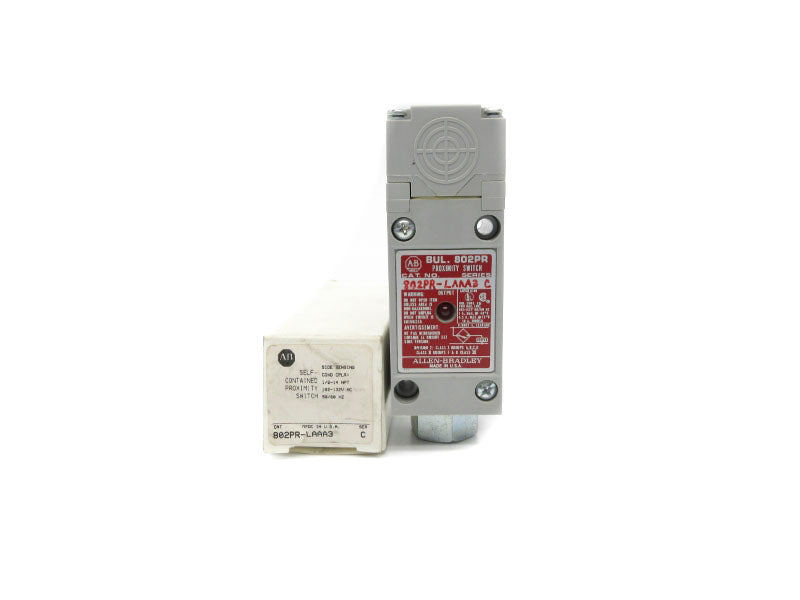 ALLEN BRADLEY 802PR-LAAA3 SER. C 102-132VAC 10A 1/2-14" (WH) NSMP