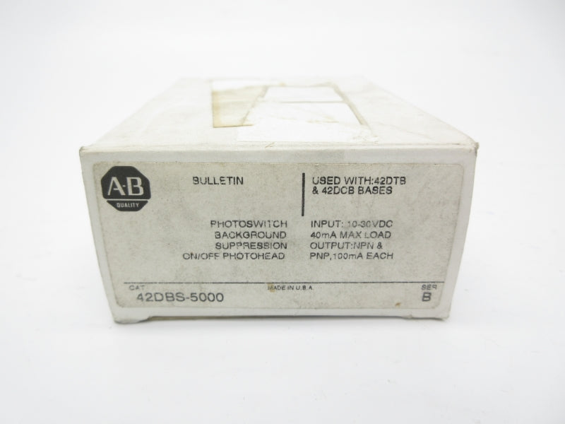 ALLEN BRADLEY 42DBS-5000 SER. B 10-30VDC (WH) NSMP