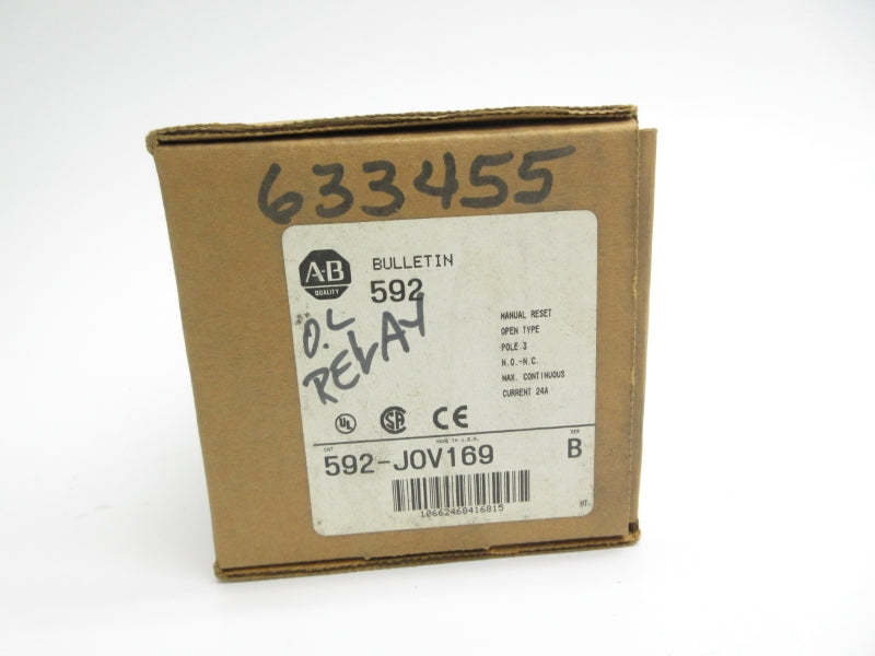 INDUSTRIAL SPARE PART 592-JOV169 SER. B 120-600VAC 24A (BR/WH) NSMP