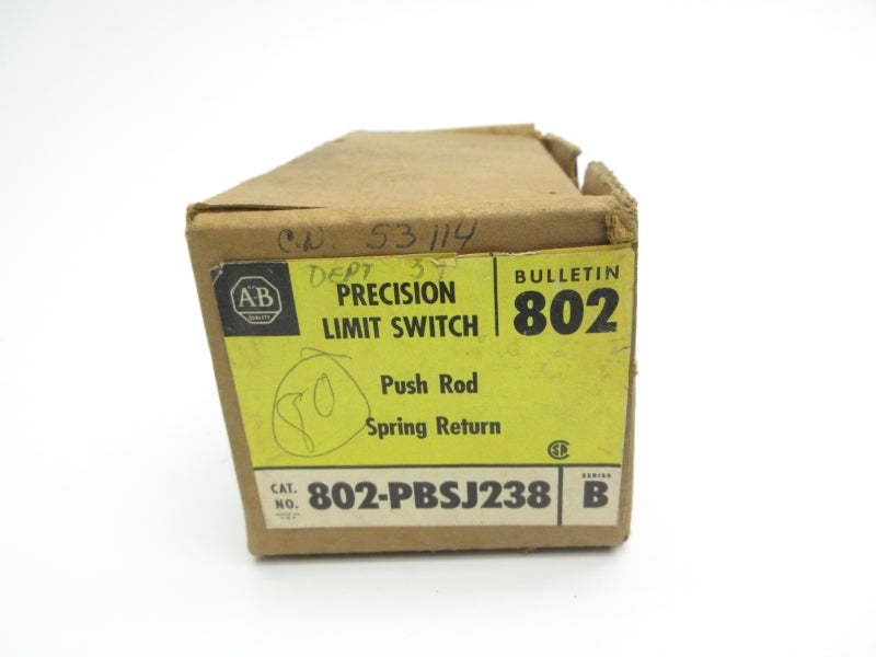 ALLEN BRADLEY 802-PBSJ238 SER. B 600VAC 0.6A (BR/YL) NSMP