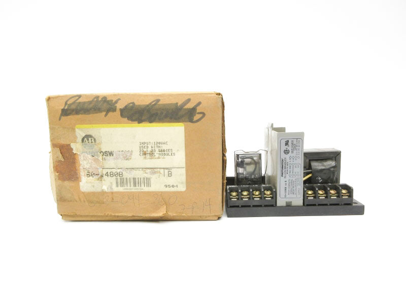 ALLEN BRADLEY 60-1480B SER. B 120VAC (BR/YL) NSMP