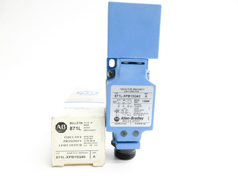 ALLEN BRADLEY 871L-XPB15Q40 SER. A 10-30VDC (GY/BL) NSMP