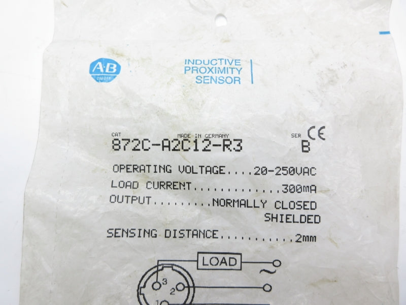 ALLEN BRADLEY 872C-A2C12-R3 SER. B 20-250VAC NSMP