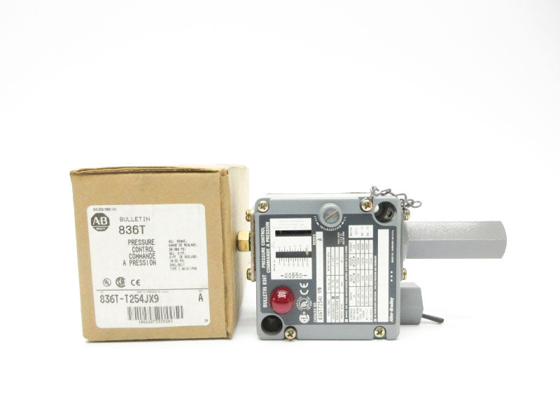 ALLEN BRADLEY 836T-T254JX9 SER. A 120-600VAC 60A 20-300PSI (BR/WH) NSMP