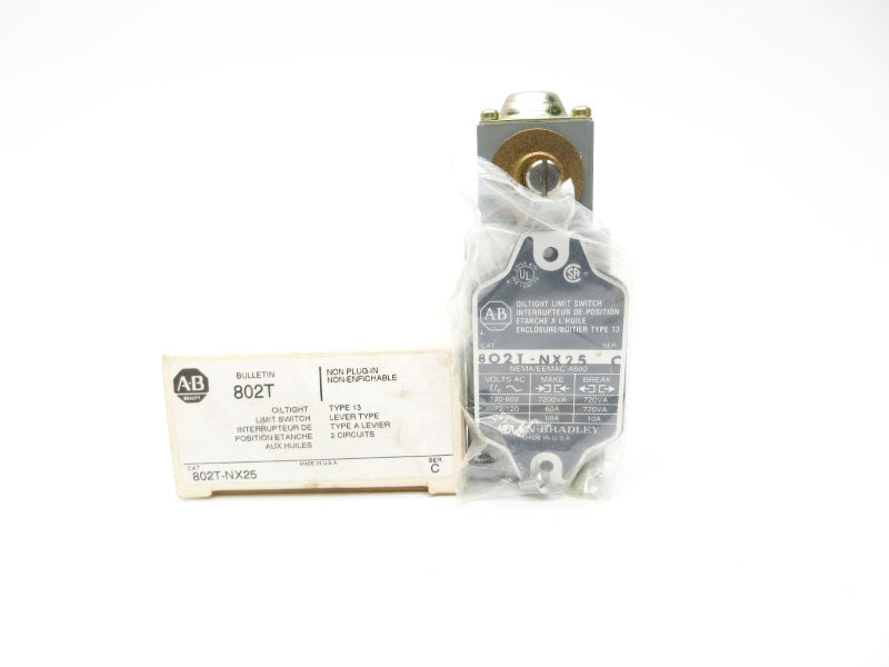 ALLEN BRADLEY 802T-NX25 SER. C 120-600VAC 60A (WH) NSMP