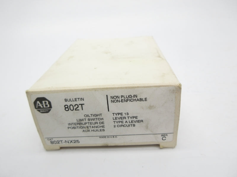 ALLEN BRADLEY 802T-NX25 SER. C 120-600VAC 60A (WH) NSMP