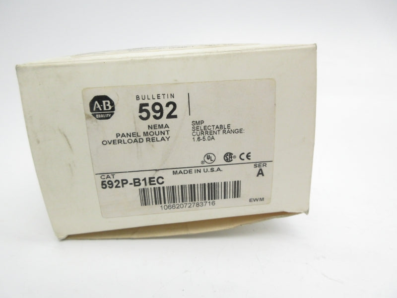 ALLEN BRADLEY 592P-B1EC SER. A 1.6-5.0A (WH) NSMP