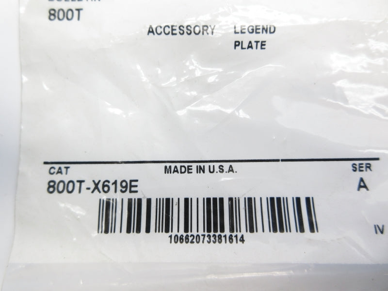 ALLEN BRADLEY 800T-X619E SER. A NSMP