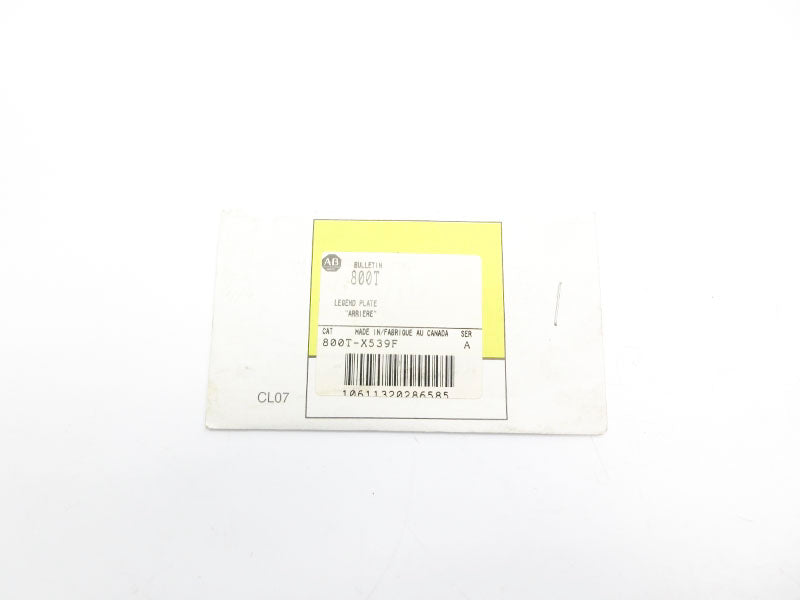 ALLEN BRADLEY 800T-X539F SER. A NSMP