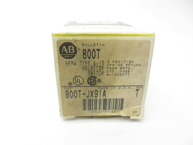 ALLEN BRADLEY 800T-JX91A SER. T (BK/YL) NSMP